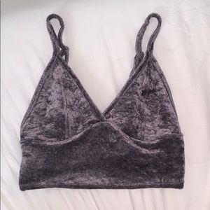 Velour Urban Outfitters bralette